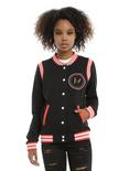 Twenty One Pilots Logo Girls Varsity Jacket, BLACK, hi-res