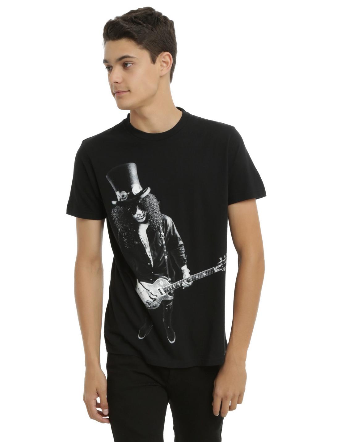 Slash Holding A Guitar T-Shirt, BLACK, hi-res