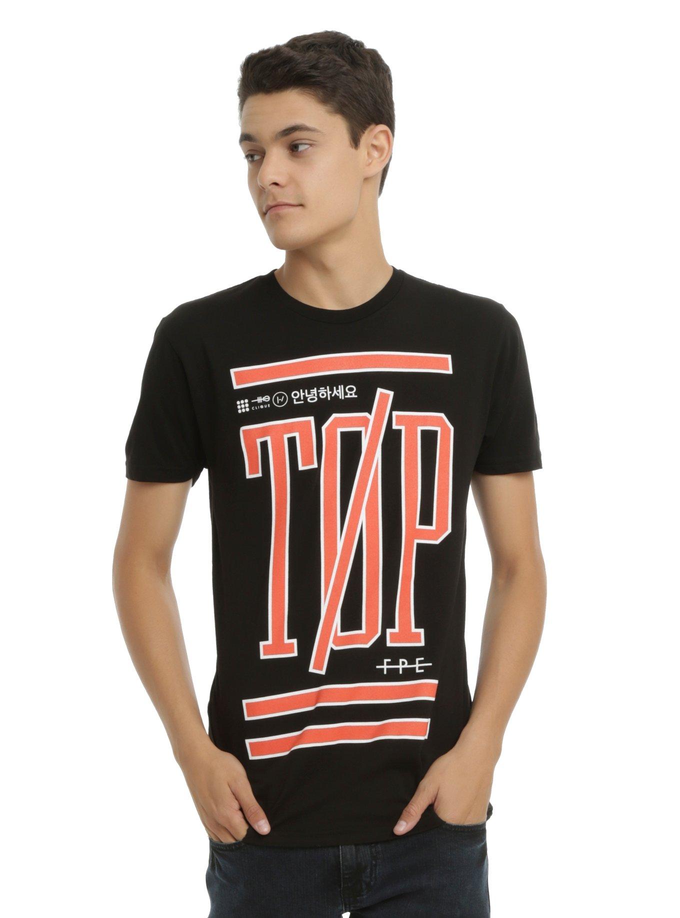 Twenty One Pilots TOP Logo T-Shirt, BLACK, hi-res