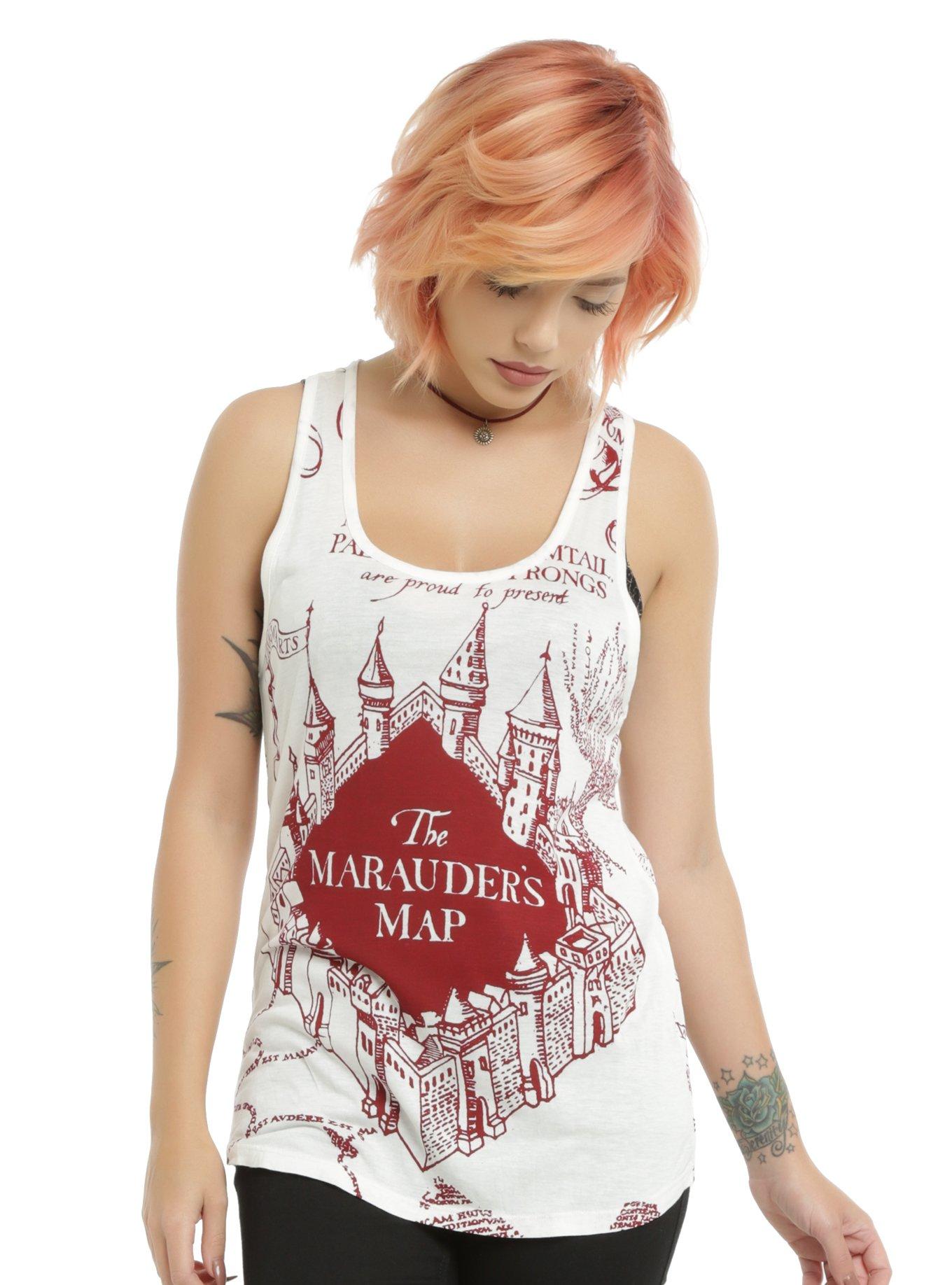 Harry Potter Marauder's Map Girls Tank Top, IVORY, hi-res