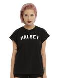 Halsey Logo Boyfriend T-Shirt, BLACK, hi-res