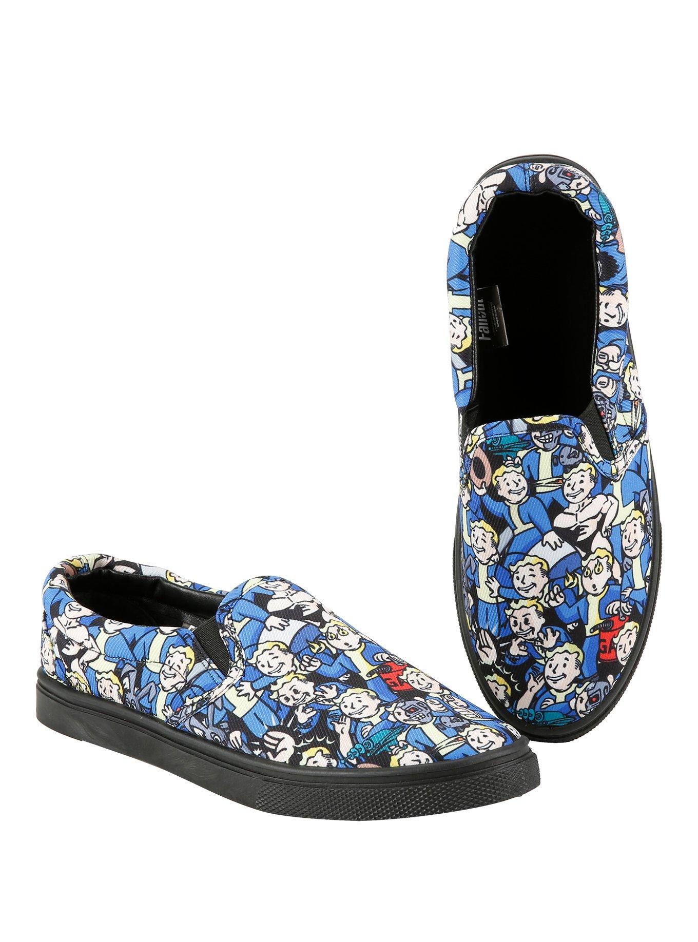 vlinder Stiptheid slank Fallout 4 Vault Boy Slip-Ons | Hot Topic