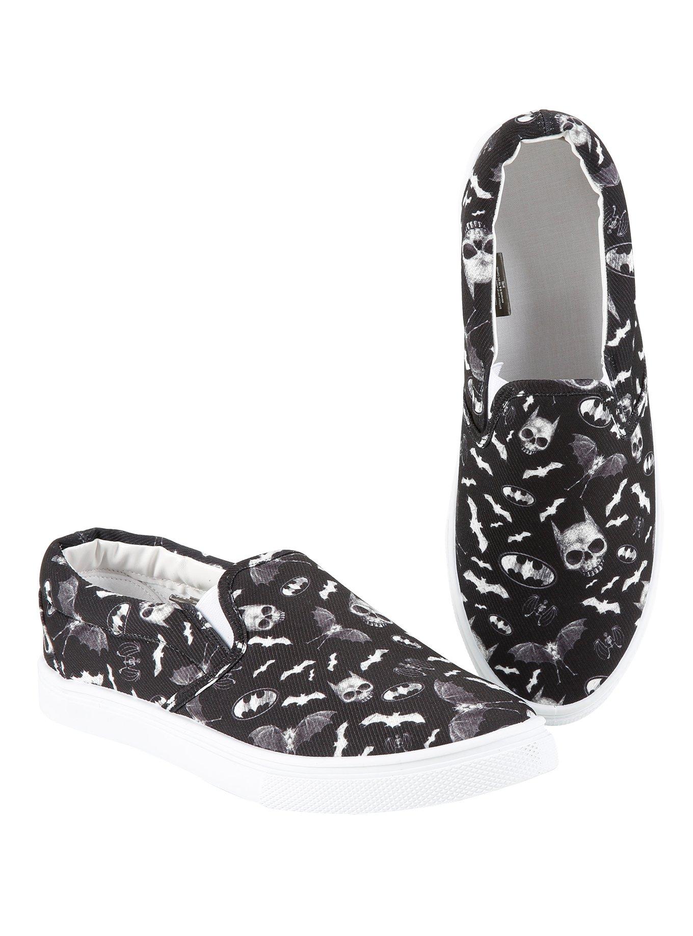 DC Comics Batman Bat Symbols Slip-Ons, BLACK, hi-res