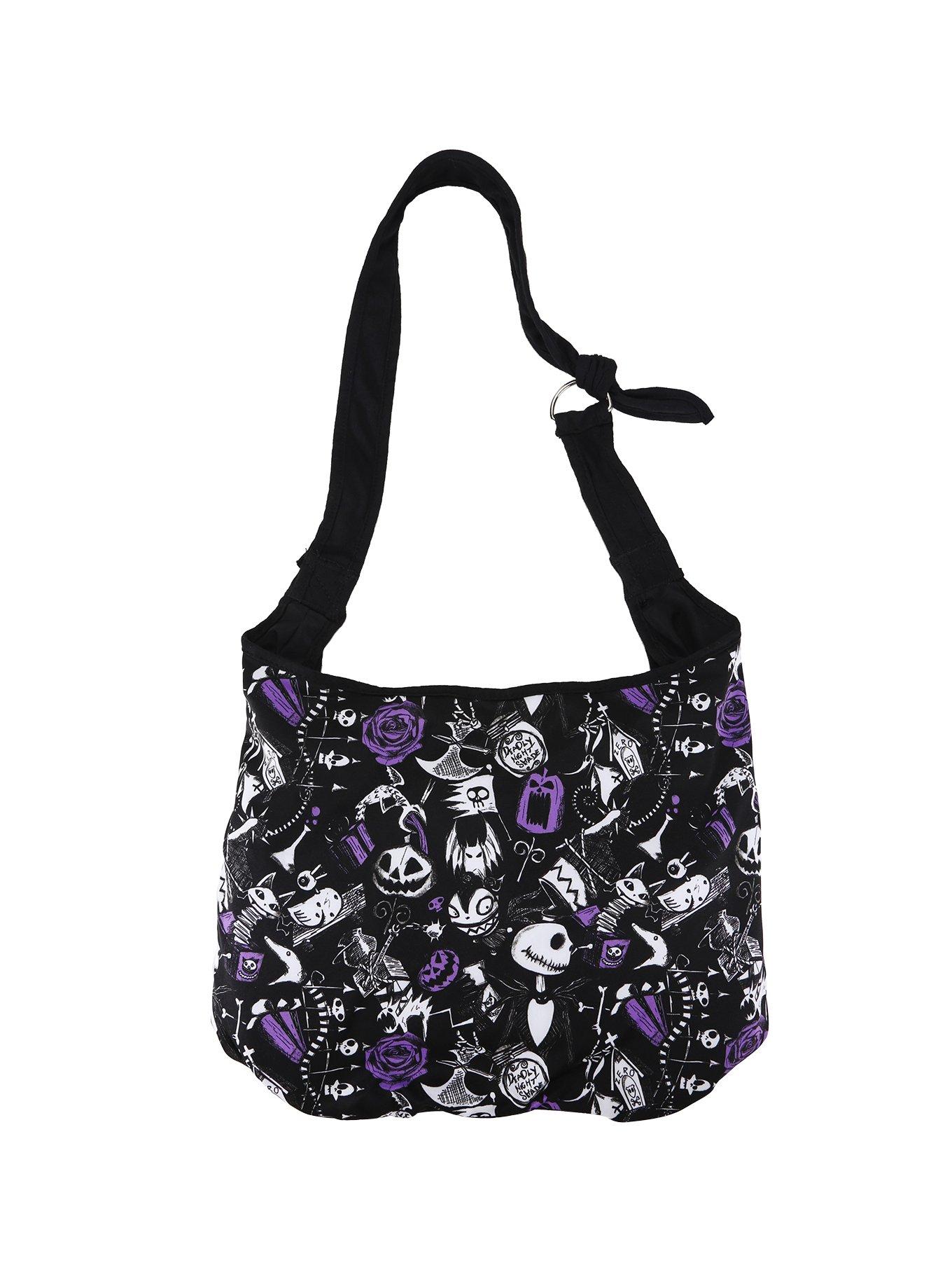 The Nightmare Before Christmas Sketched Icons Hobo Bag, , hi-res