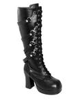 Demonia Gothika Lace-Up Boots, BLACK, hi-res