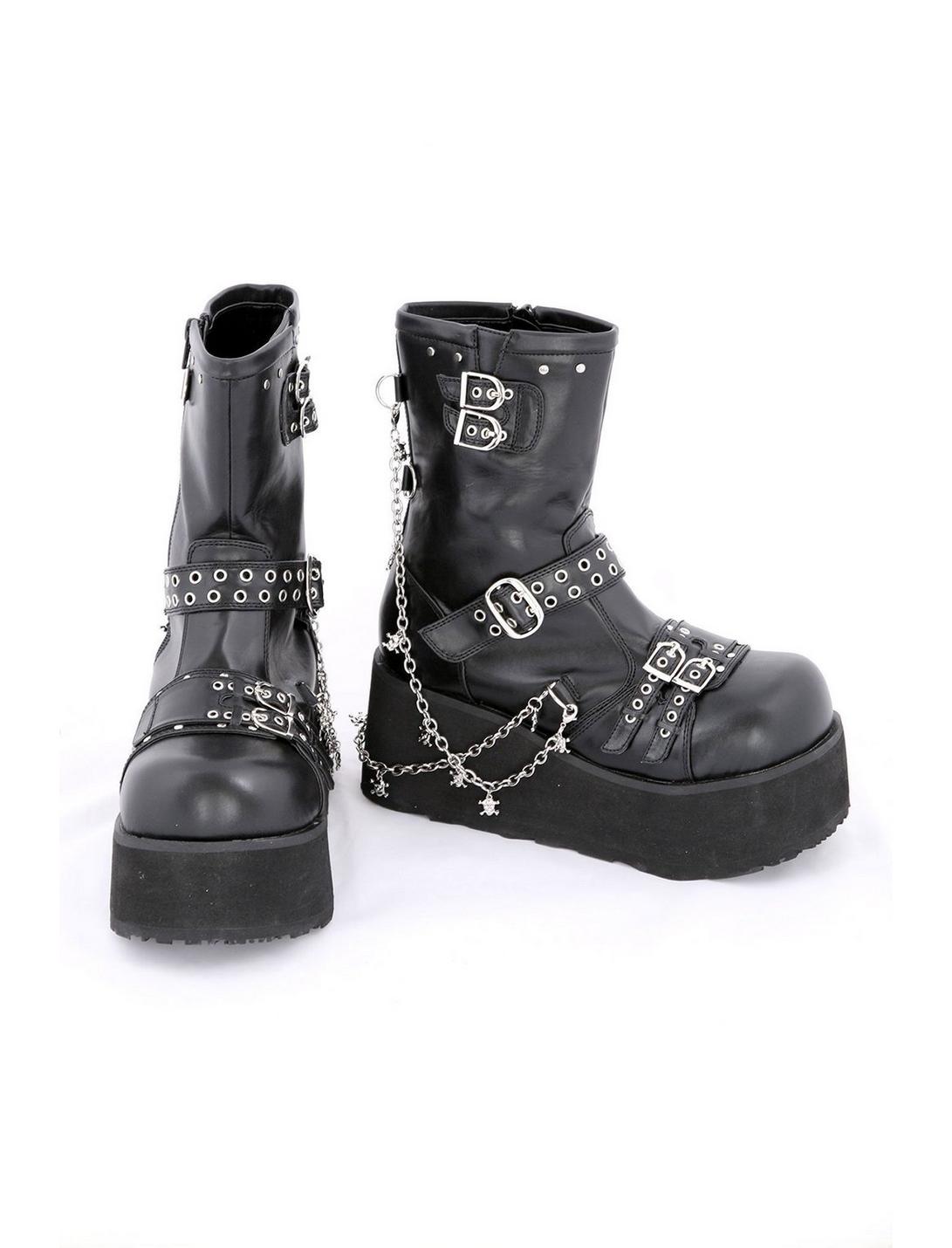 Demonia By Pleaser Clash Boots, BLACK, hi-res
