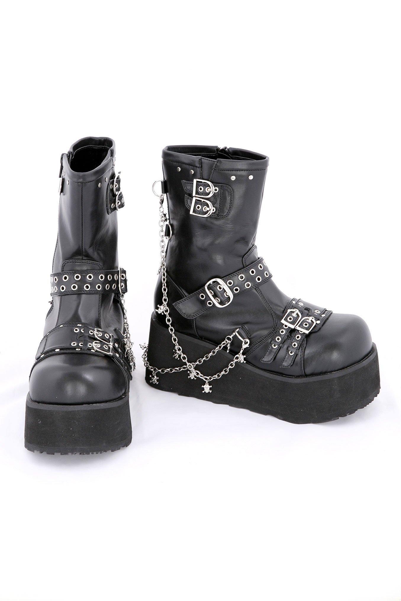 Demonia By Pleaser Clash Boots, BLACK, hi-res