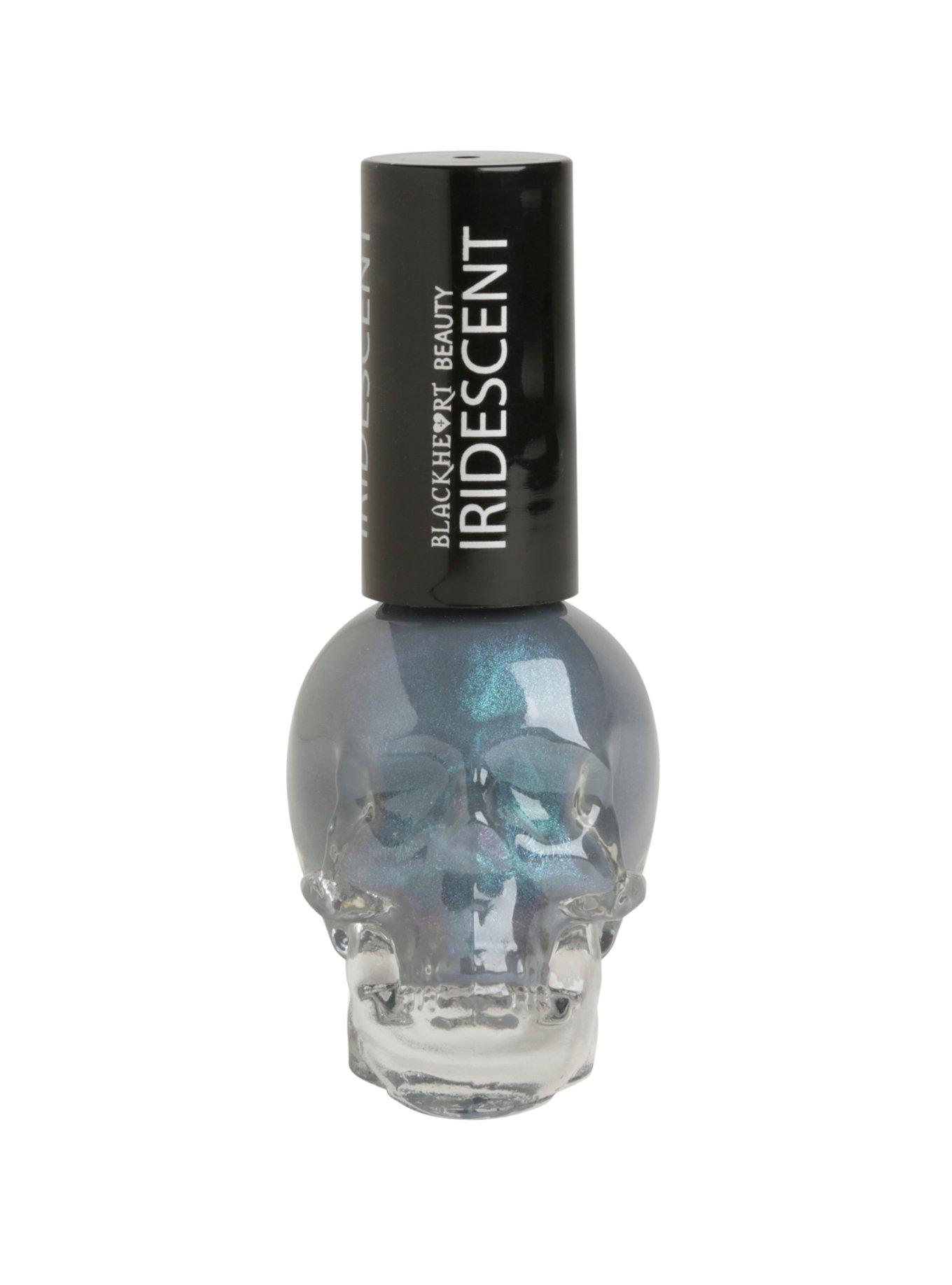 Blackheart Beauty Grey Iridescent Nail Polish, , hi-res