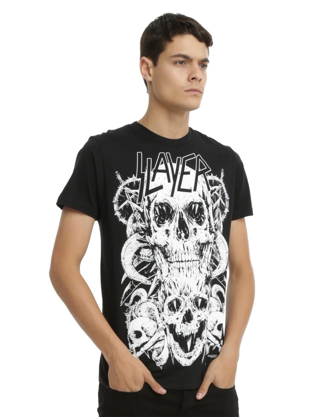 Slayer Skulls T-Shirt, BLACK, hi-res