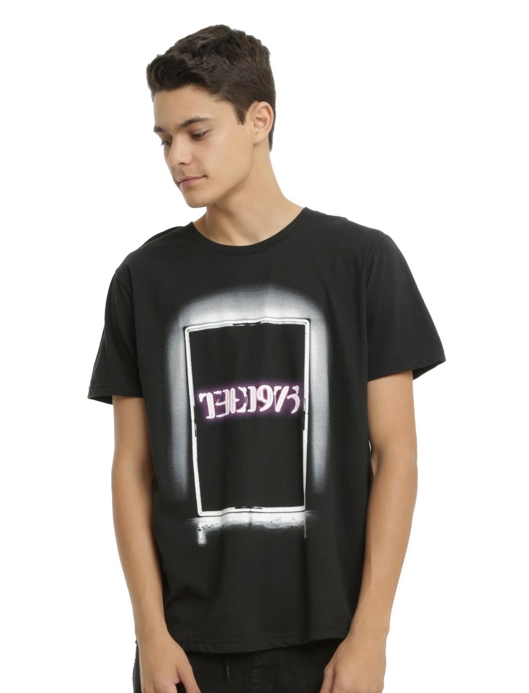 The 1975 Neon Logo T-Shirt, BLACK, hi-res