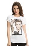 Justin Bieber Photo Girls T-Shirt, WHITE, hi-res