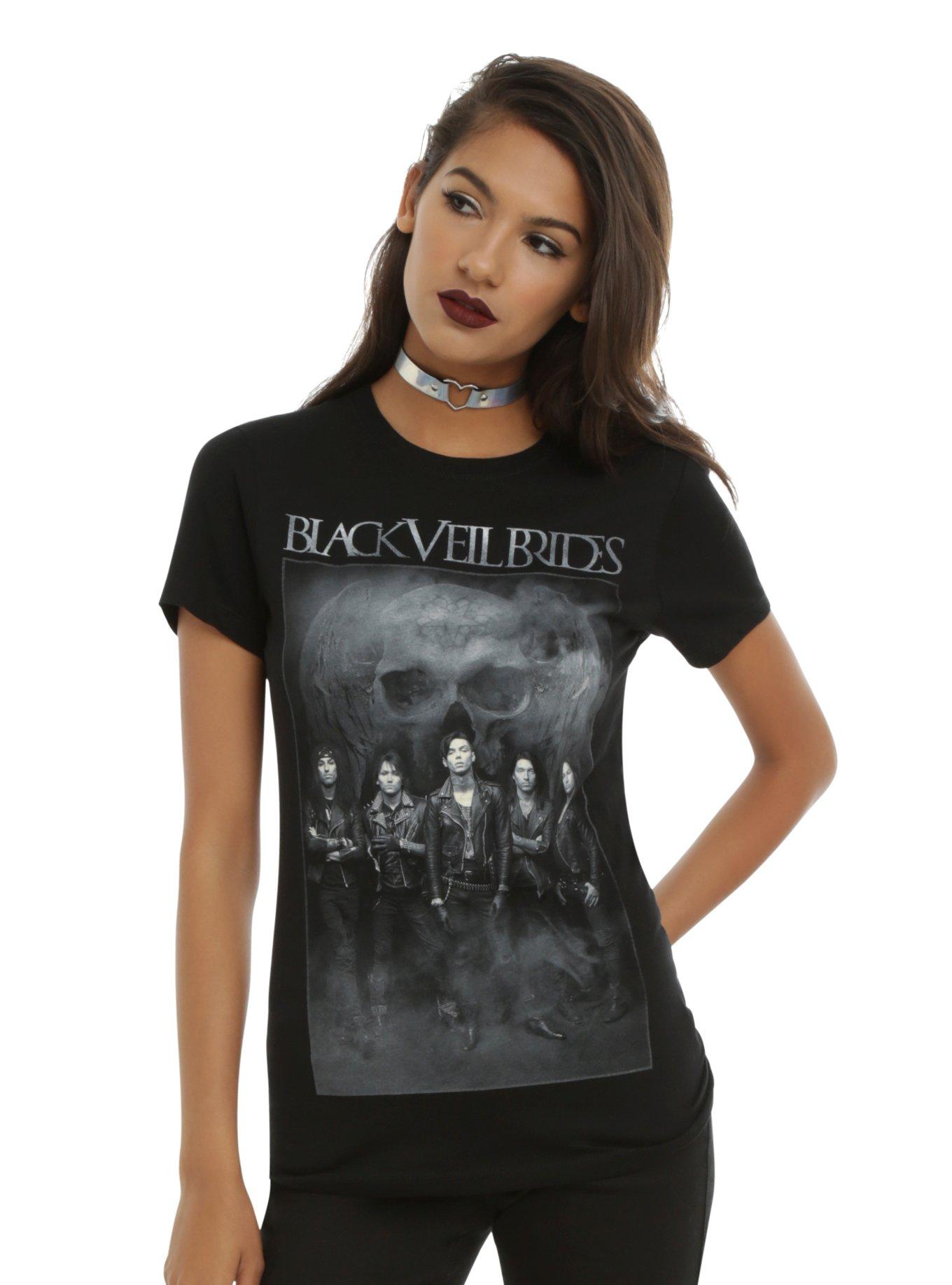 Black Veil Brides Band Fog Girls T-Shirt, BLACK, hi-res