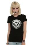 Avenged Sevenfold A7X Laurel Logo Girls T-Shirt, BLACK, hi-res