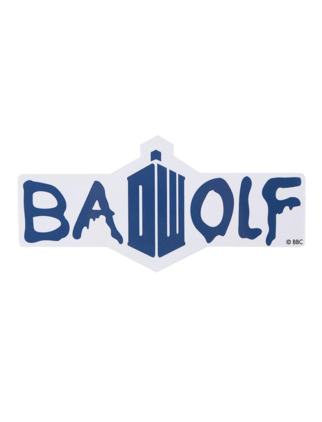Doctor Who Bad Wolf Sticker, , hi-res