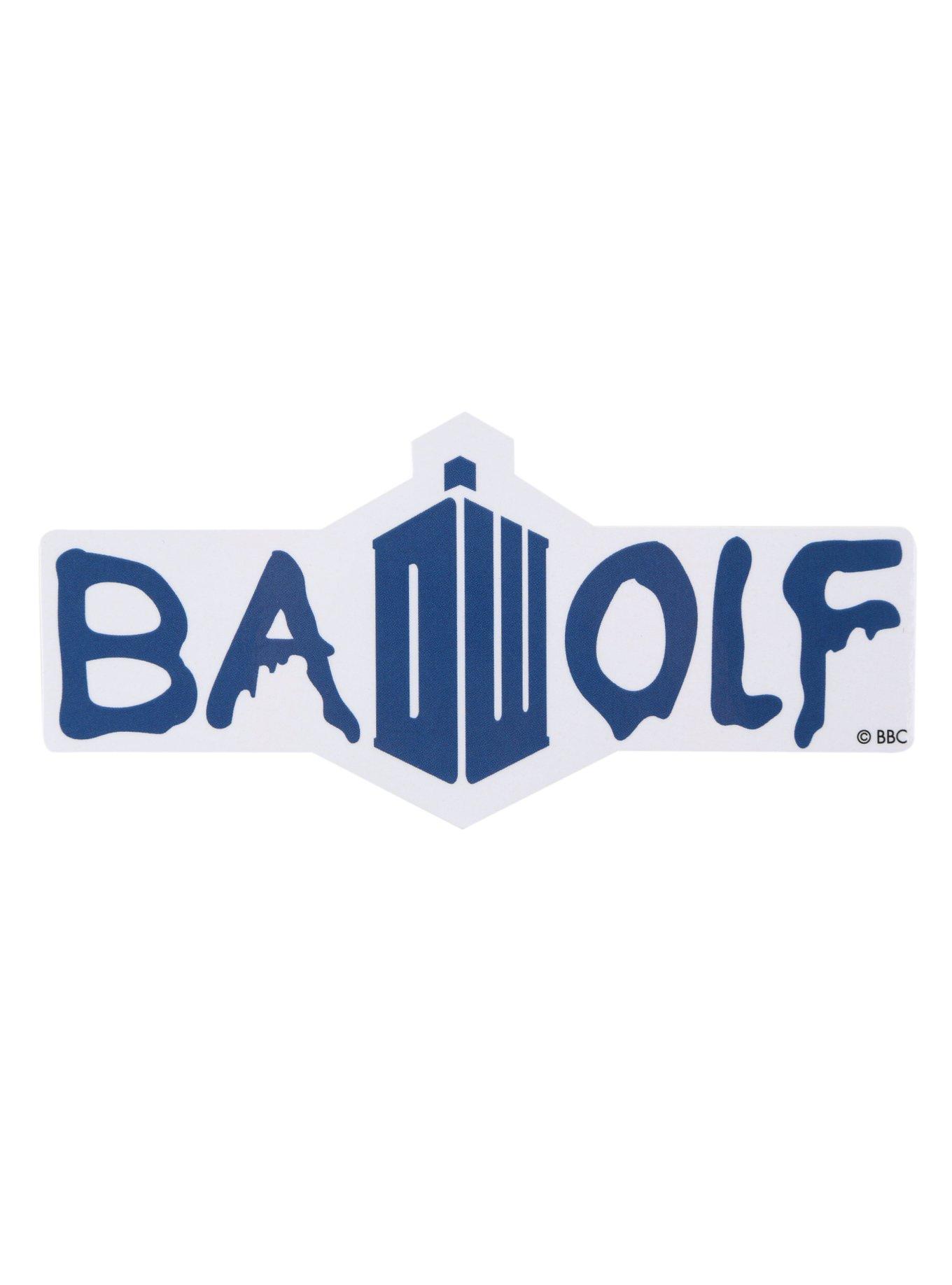 Doctor Who Bad Wolf Sticker, , hi-res
