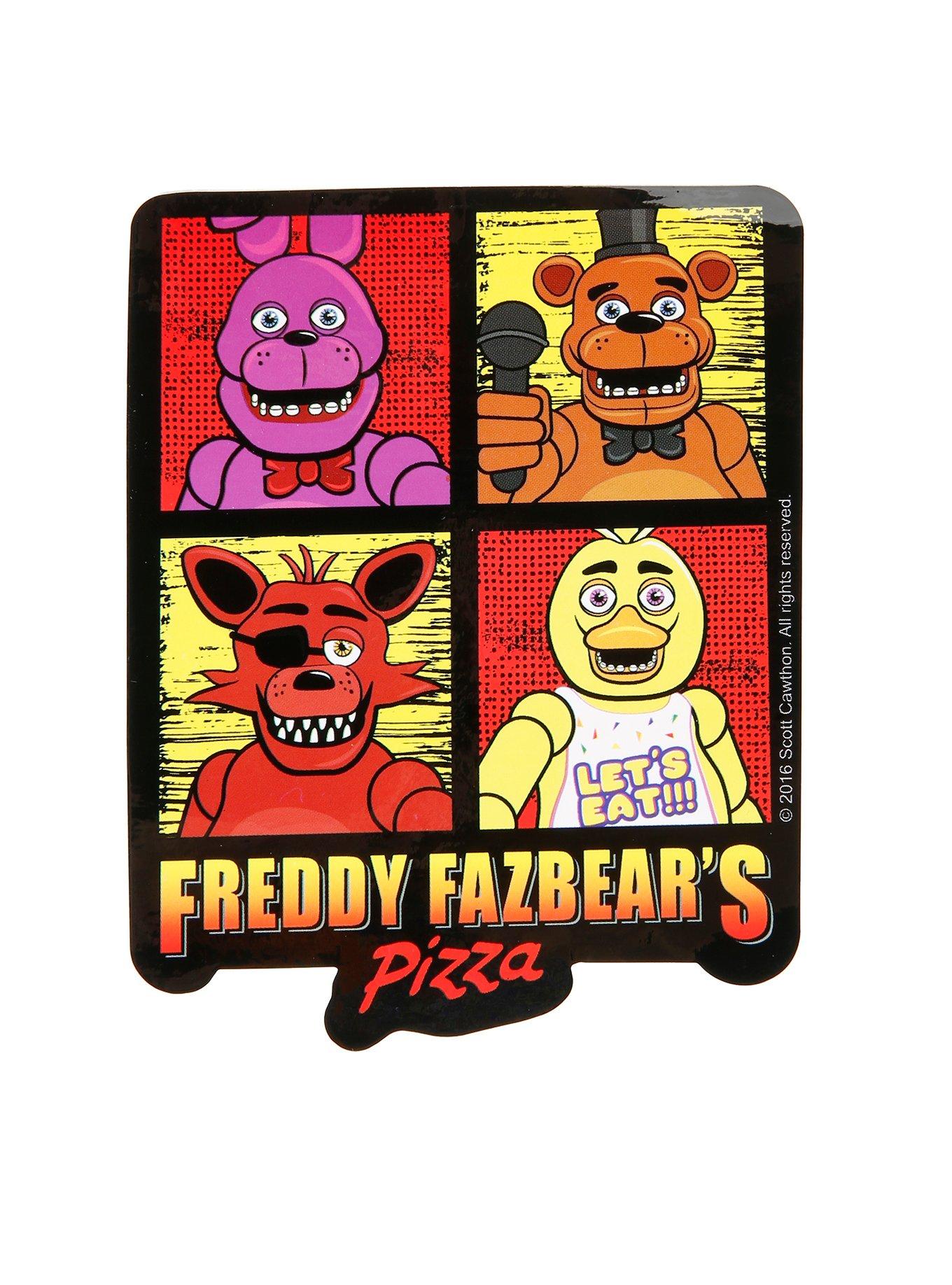 Five Nights At Freddy's Freddy Fazbear's Pizza Sticker, , hi-res