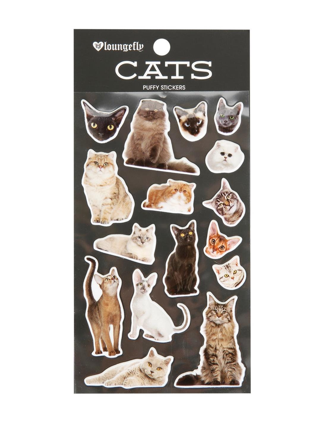 Cats Puffy Sticker Pack, , hi-res