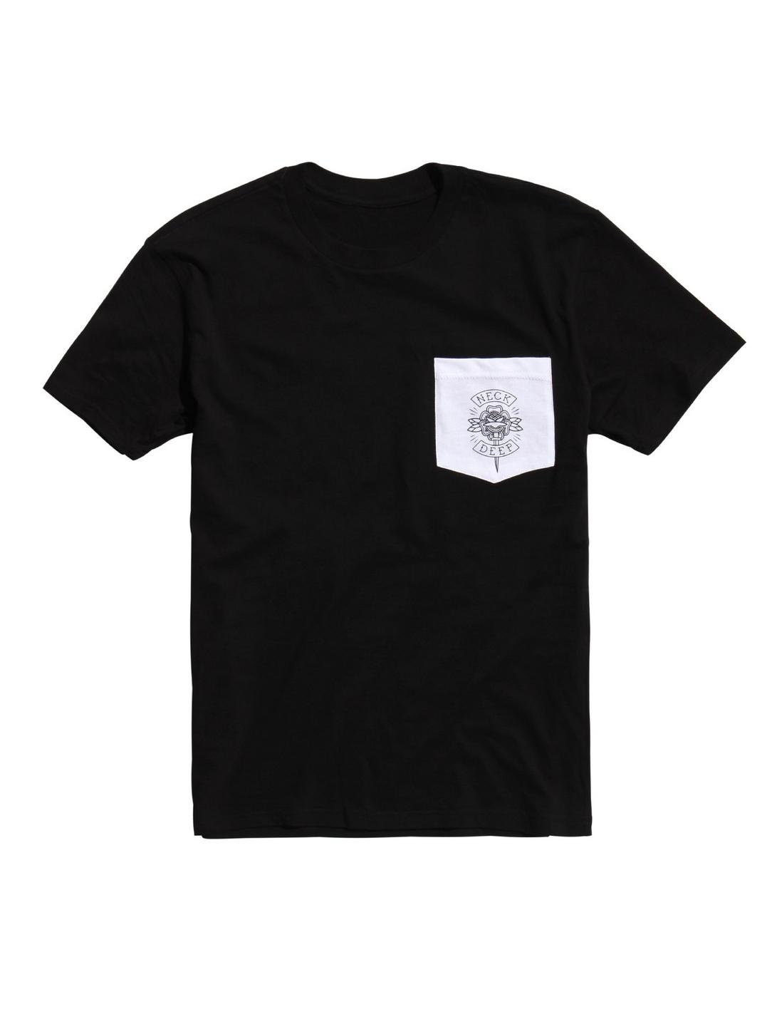 Neck Deep Rose Pocket T-Shirt, BLACK, hi-res