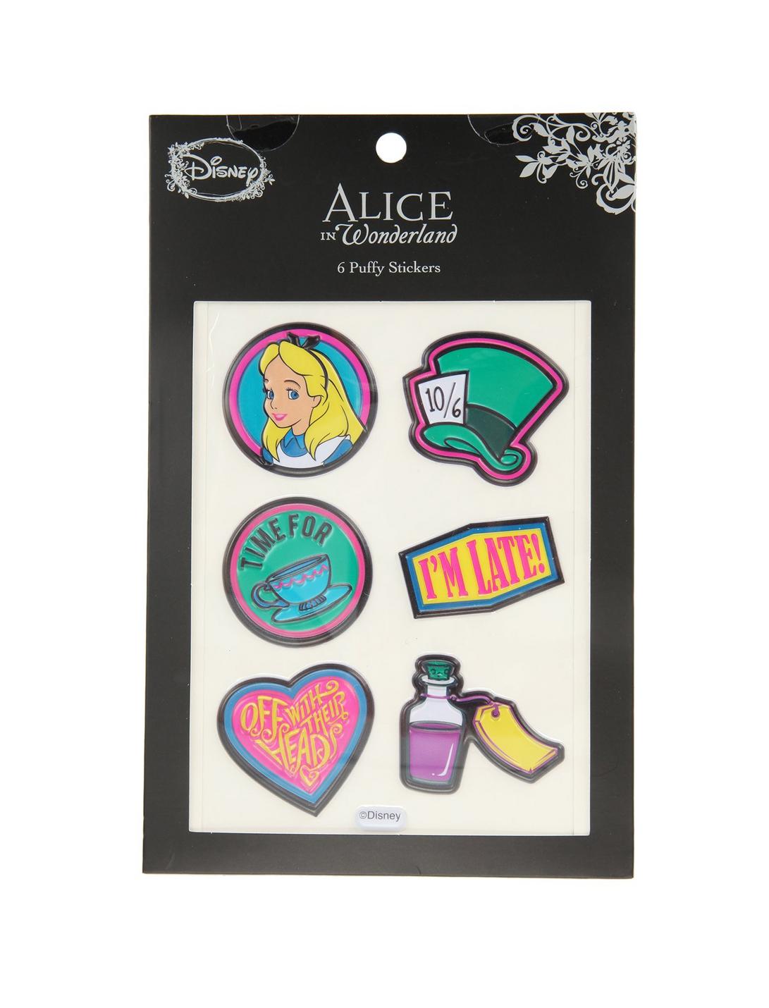Loungefly Alice In Wonderland Puffy Sticker Pack, , hi-res