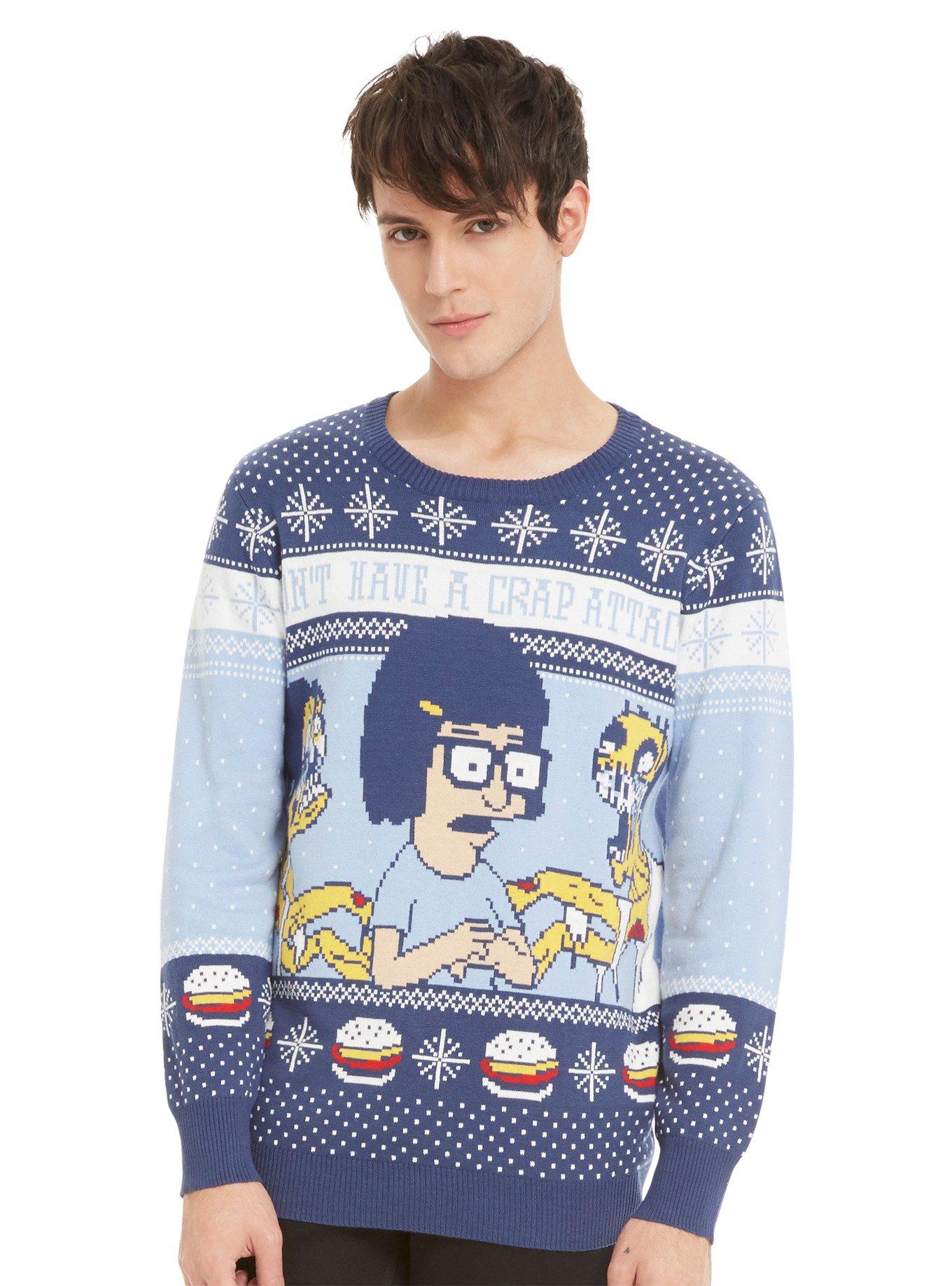 Bob's Burgers Tina Crap Attack Sweater, BLUE, hi-res