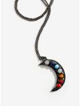 Hematite Moon Chakra Stones Necklace, , hi-res