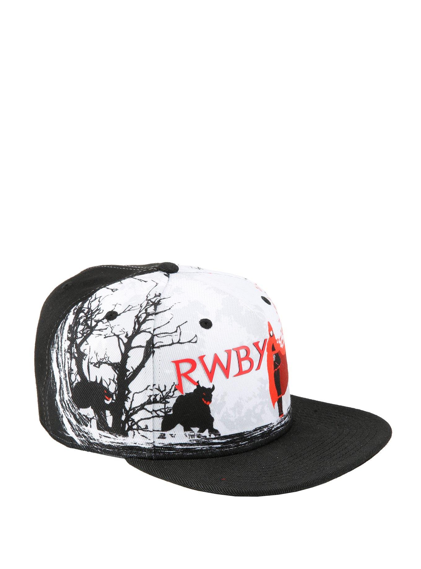 RWBY Ruby Red Cloak Sublimation Print Snapback Hat, , hi-res