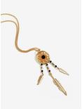 Gold Black And Brown Dreamcatcher Necklace, , hi-res