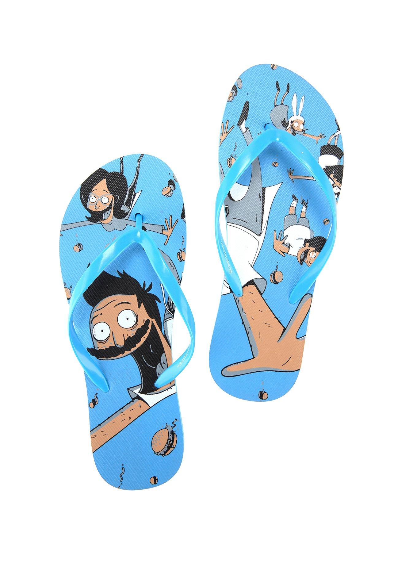 Bob’s Burgers Flips Flops, BLUE, hi-res