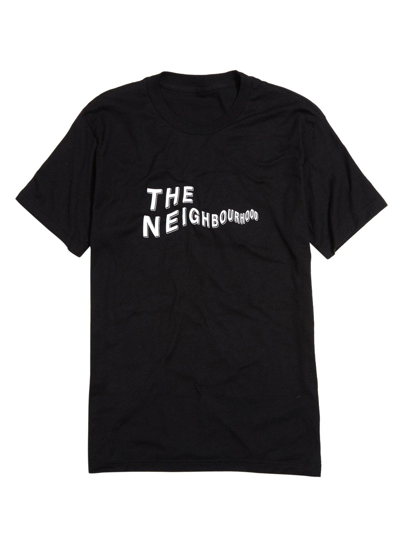 The Neighbourhood Wavy Logo T-Shirt, BLACK, hi-res
