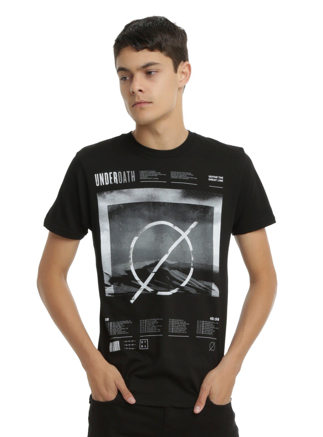 Underoath Define The Great Line Tour T-Shirt, BLACK, hi-res