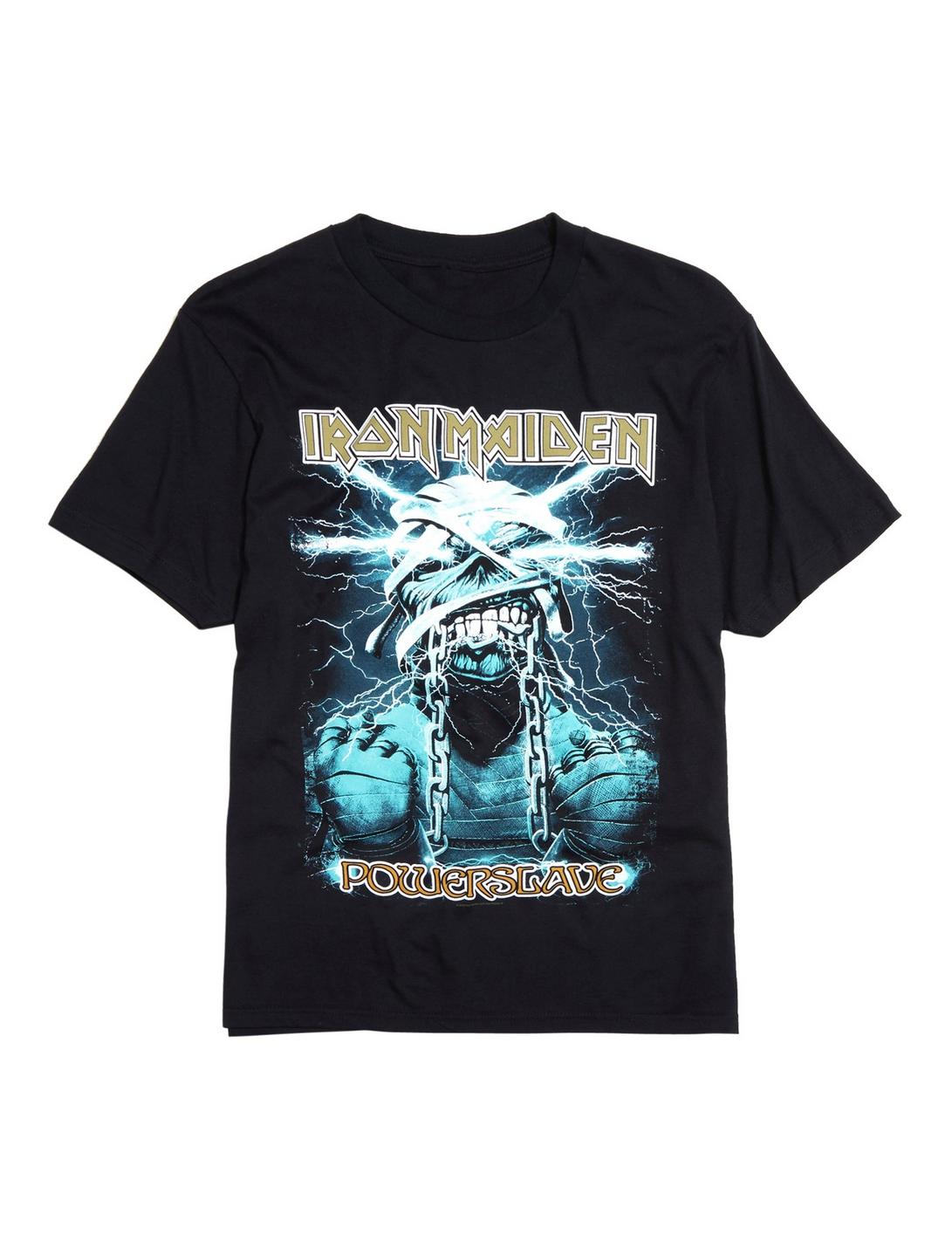 Iron Maiden Powerslave Mummy Eddie T-Shirt, BLACK, hi-res
