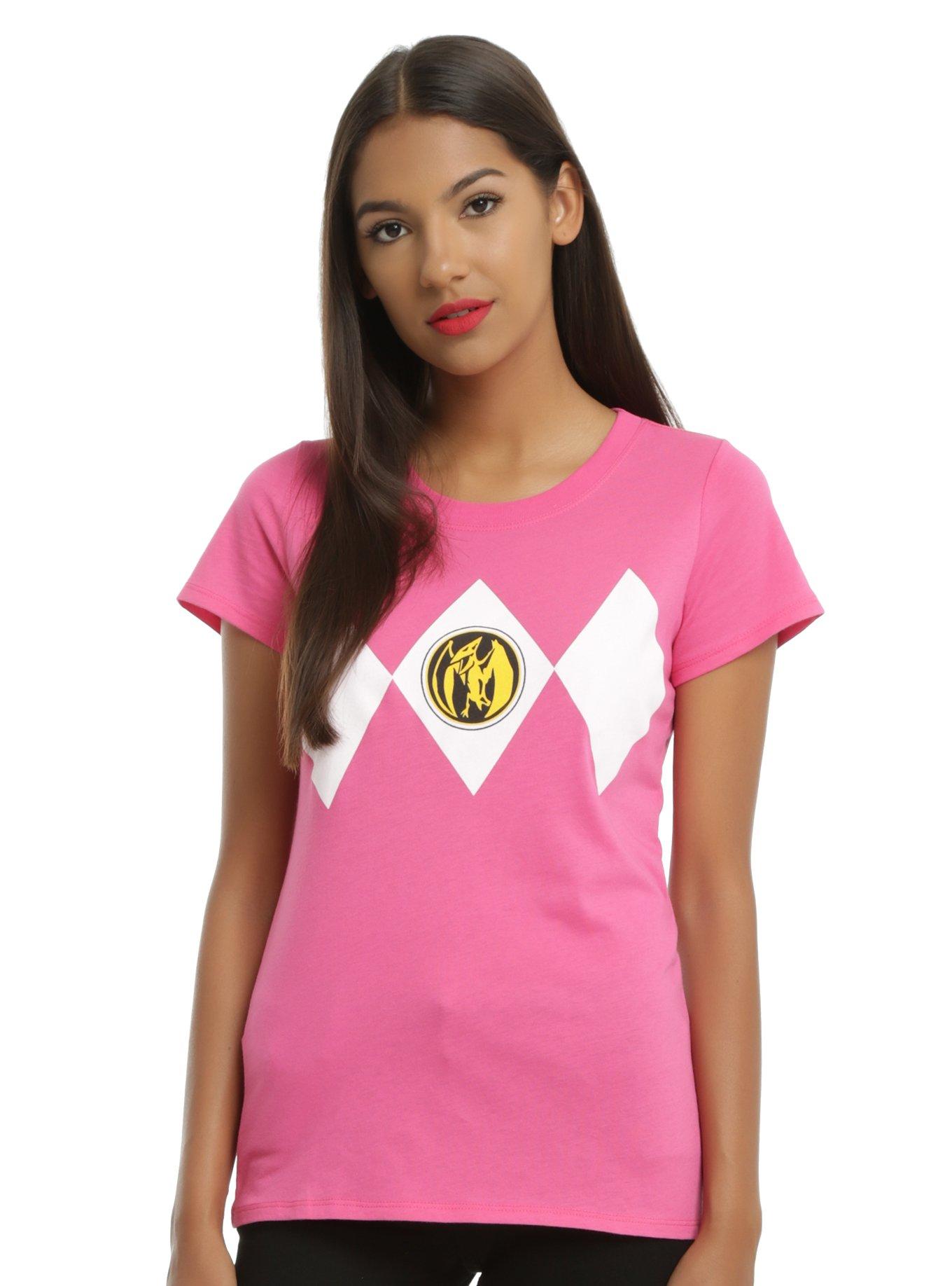 Mighty Morphin Power Rangers Pink Ranger Cosplay Girls Tee, , hi-res