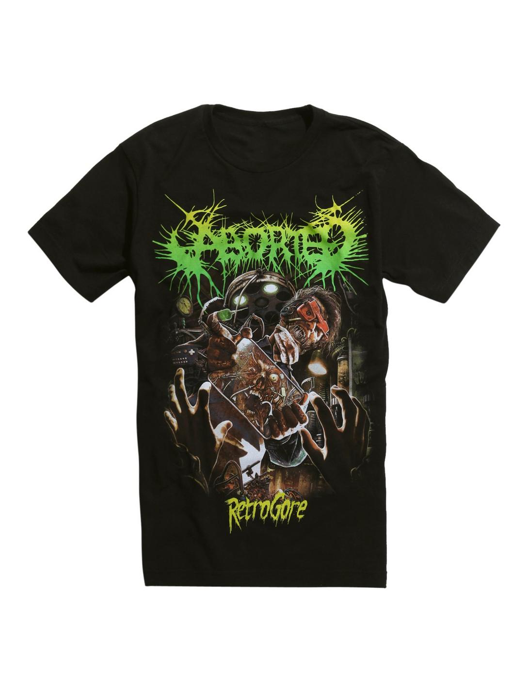 Aborted Retrogore Cover T-Shirt, BLACK, hi-res