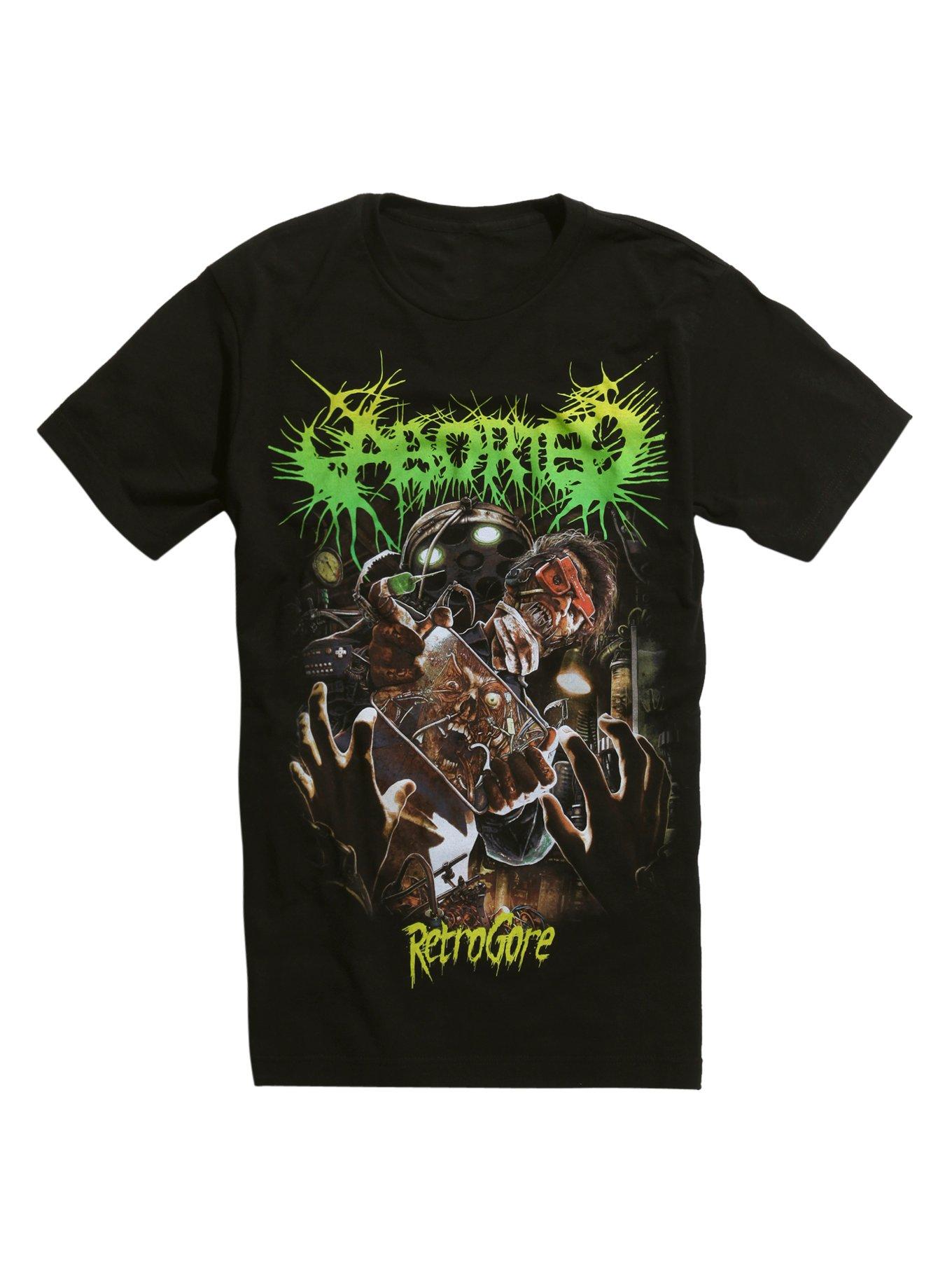 Aborted Retrogore Cover T-Shirt, BLACK, hi-res