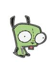 Invader Zim Gir Iron-On Patch, , hi-res