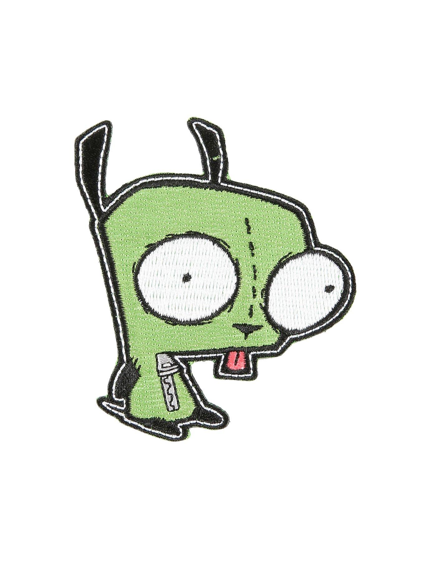 Invader Zim Gir Iron-On Patch, , hi-res