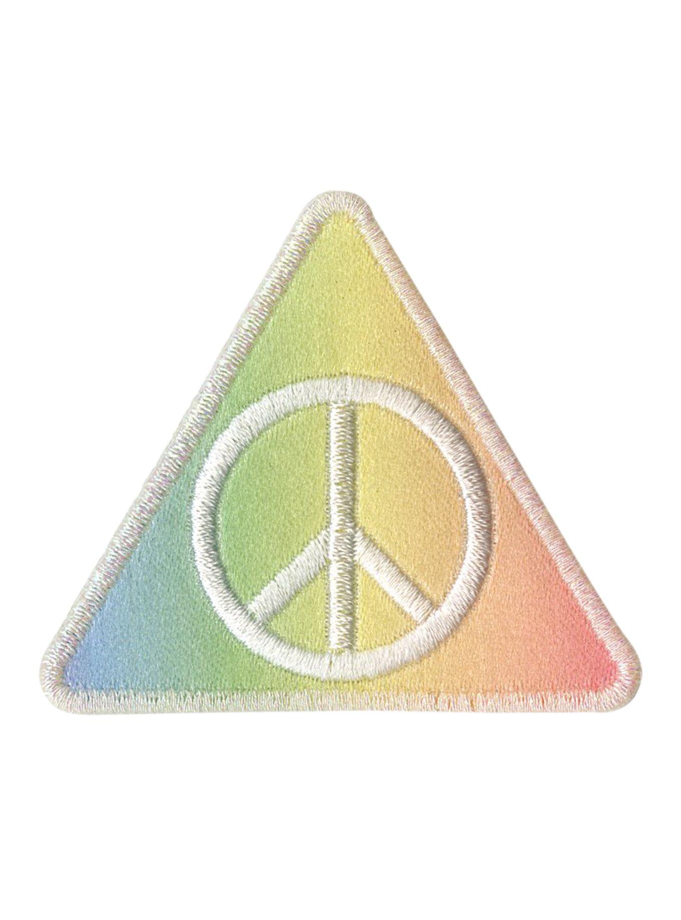 Triangle Tie Dye Peace Patch, , hi-res