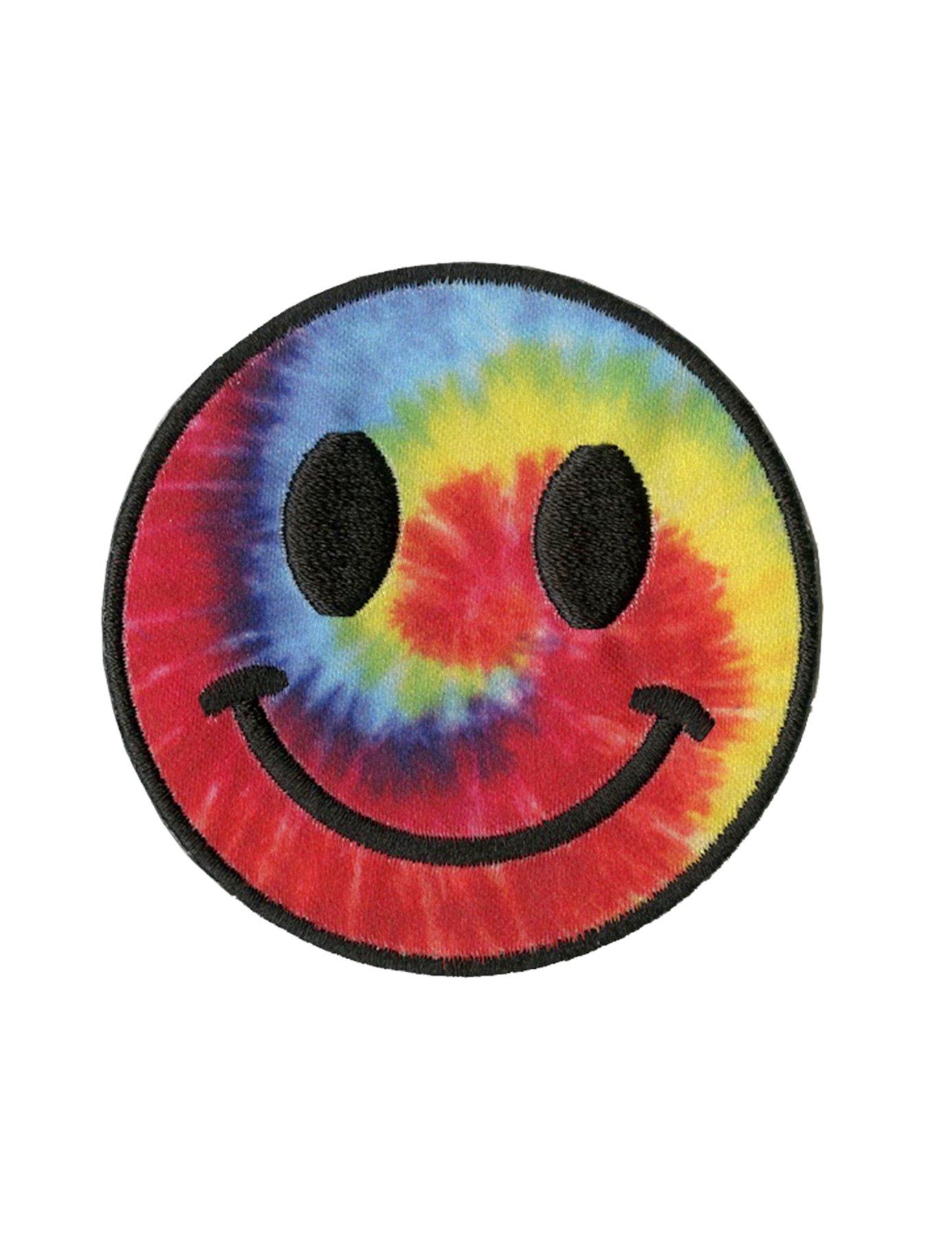 Tie Dye Smiley Face Patch | Hot Topic