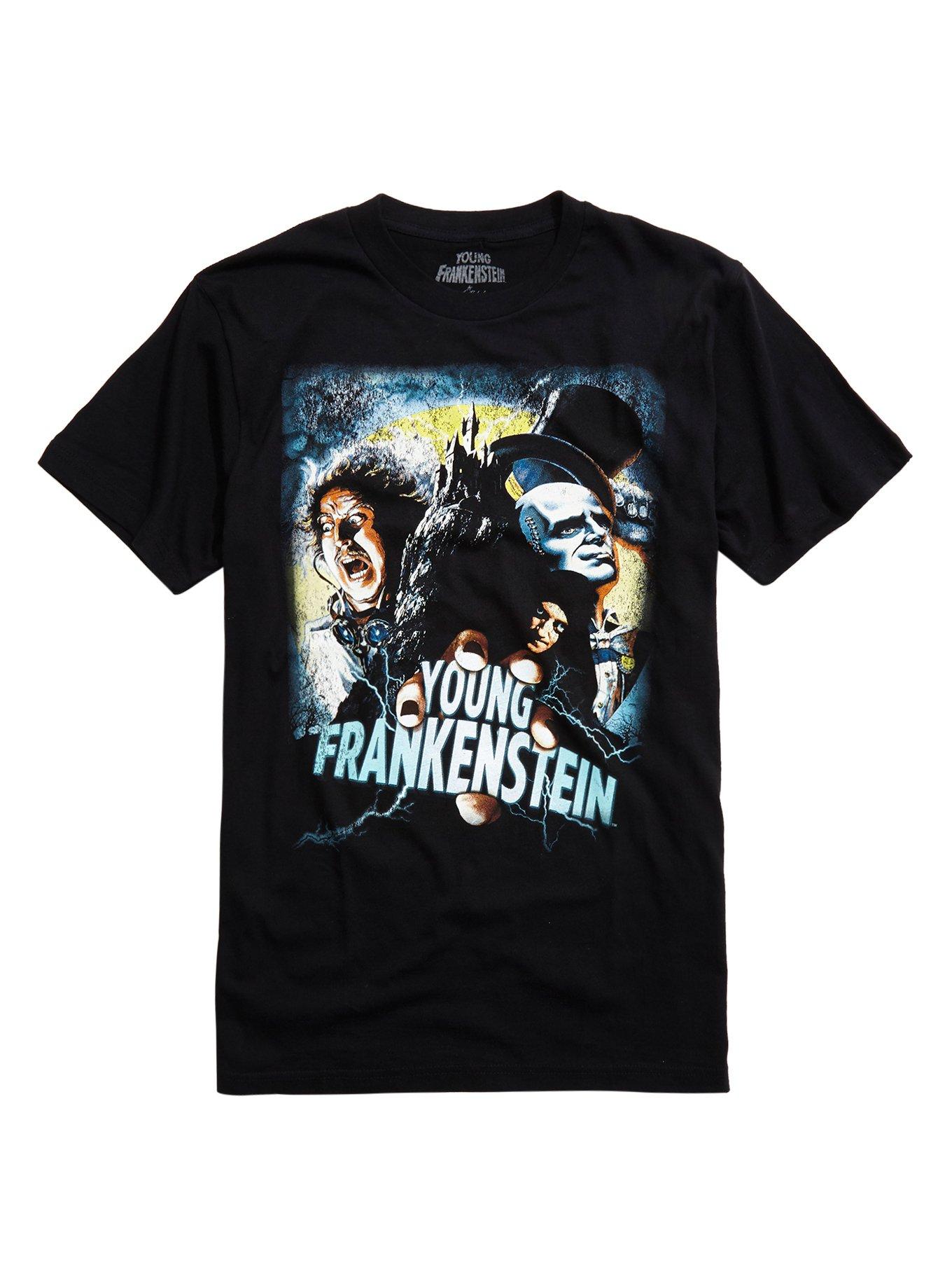 Young Frankenstein Poster T-Shirt, BLACK, hi-res