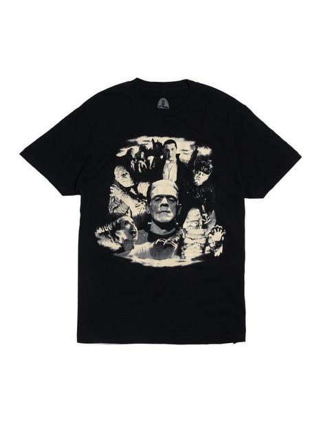 Rock Rebel Universal Monsters Glow Collage T-Shirt | Hot Topic
