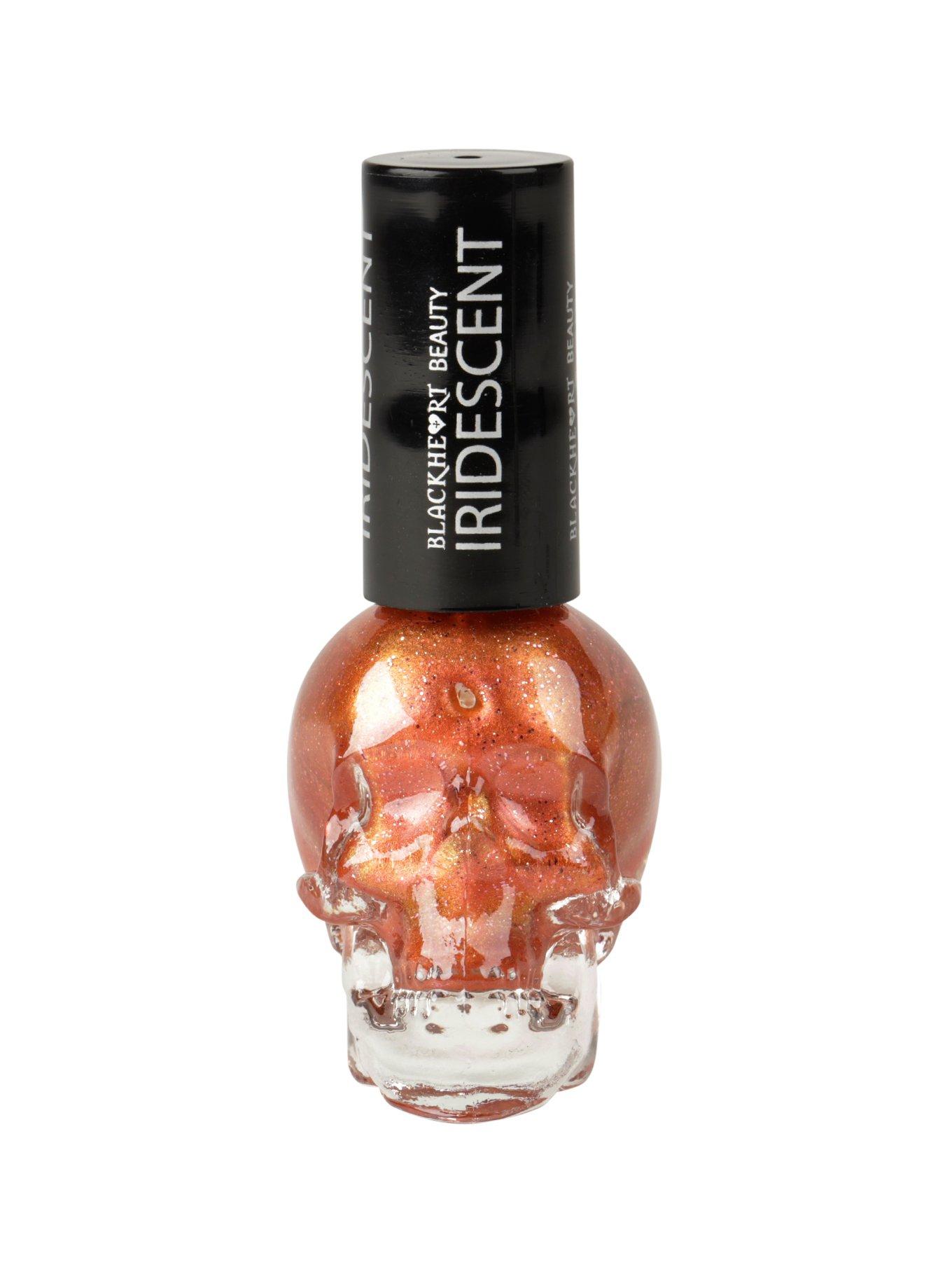 Blackheart Beauty Red/Orange Iridescent Nail Polish, , hi-res