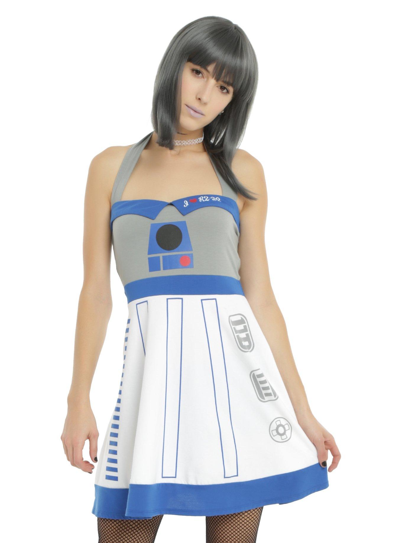 Her Universe Star Wars R2-D2 Cosplay Dress, WHITE, hi-res