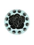 Black Rose Spiked Mint Button Mirror, , hi-res