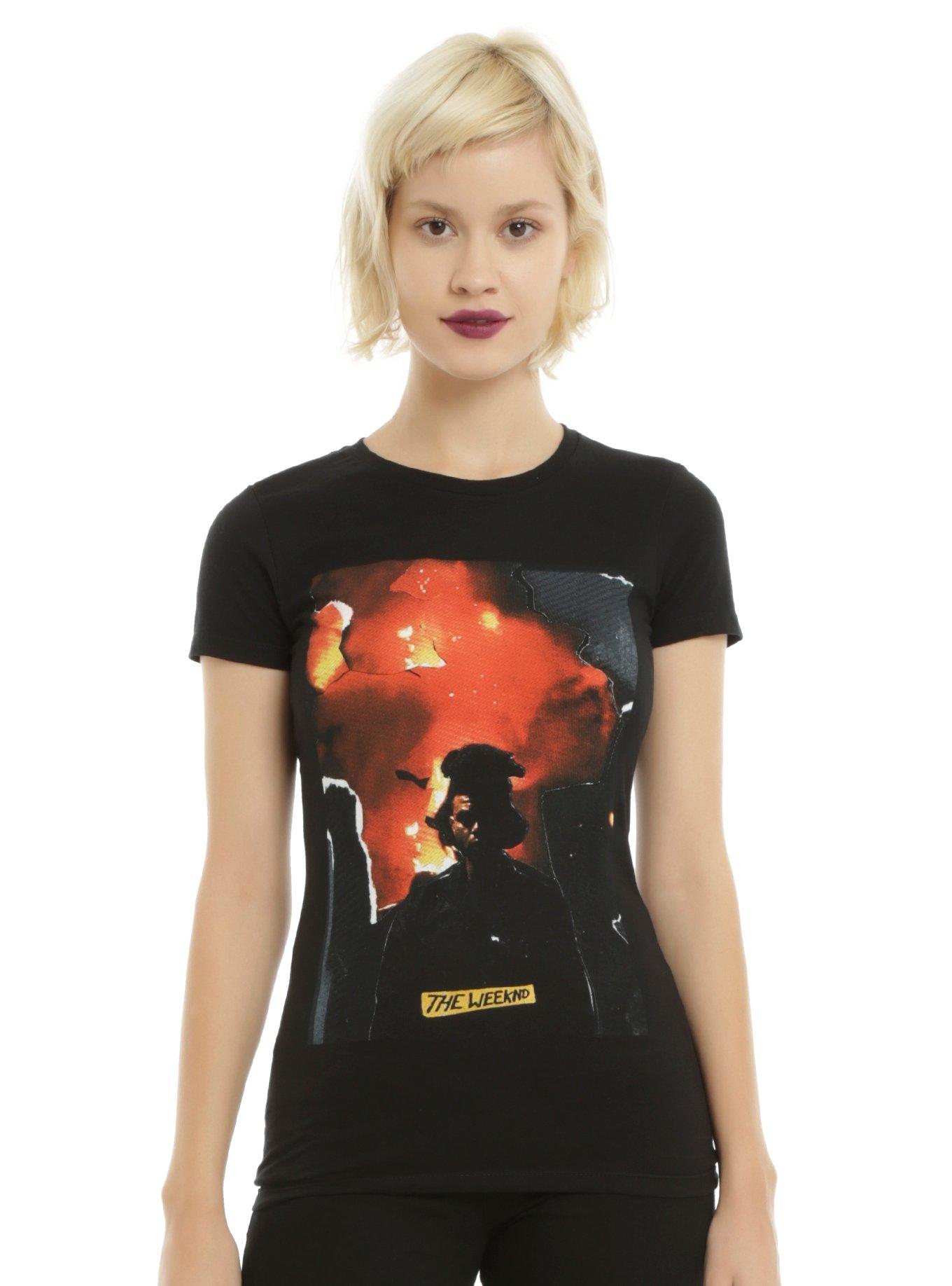 The Weeknd The Hills Girls T-Shirt, BLACK, hi-res