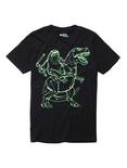 Sloth Dino Constellation T-Shirt, BLACK, hi-res