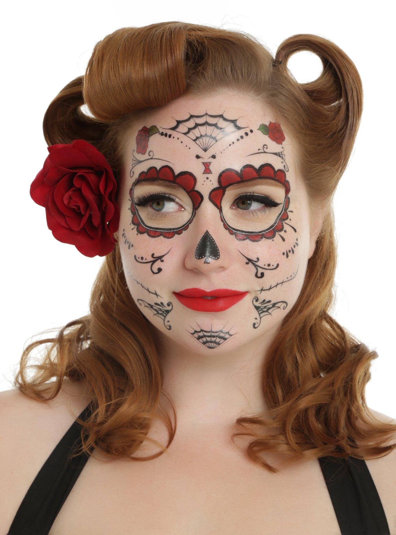 Day Of The Dead Temporary Tattoos, , hi-res