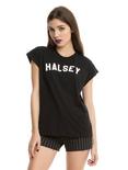 Halsey Basic Name Boyfriend T-Shirt, BLACK, hi-res