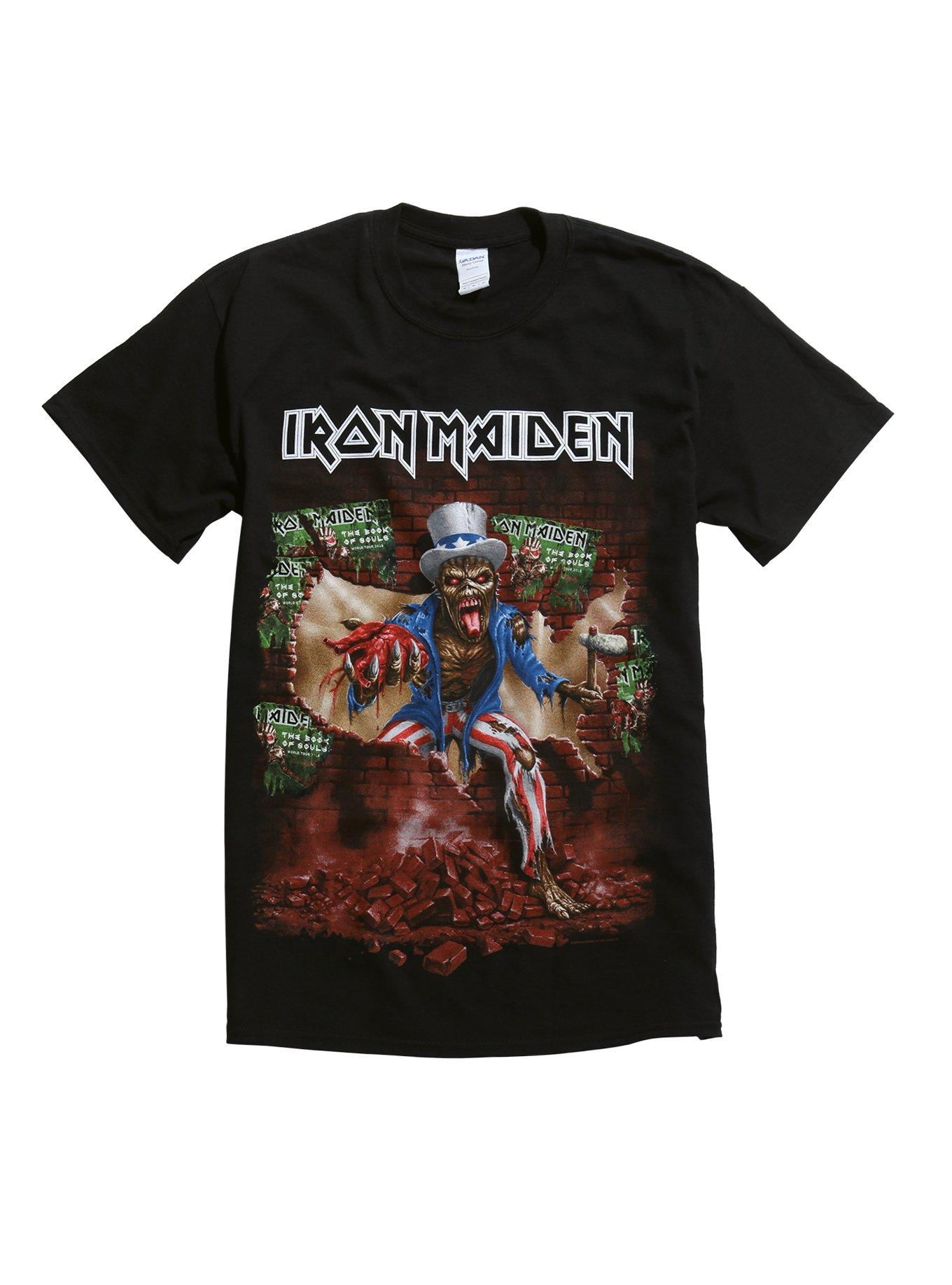 Official Iron Maiden Book Of Souls Unisex T-Shirt Live After Death Brave New Wor 