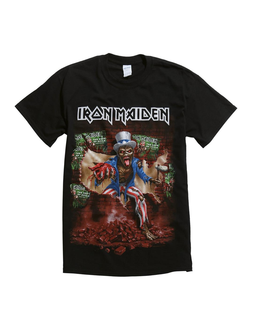 Iron Maiden Book Of Souls USA Tour T-Shirt, BLACK, hi-res