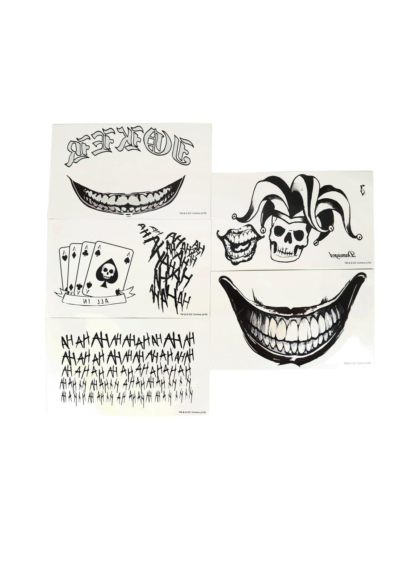 Dc Comics Suicide Squad Joker Full Body Temporary Tattoos